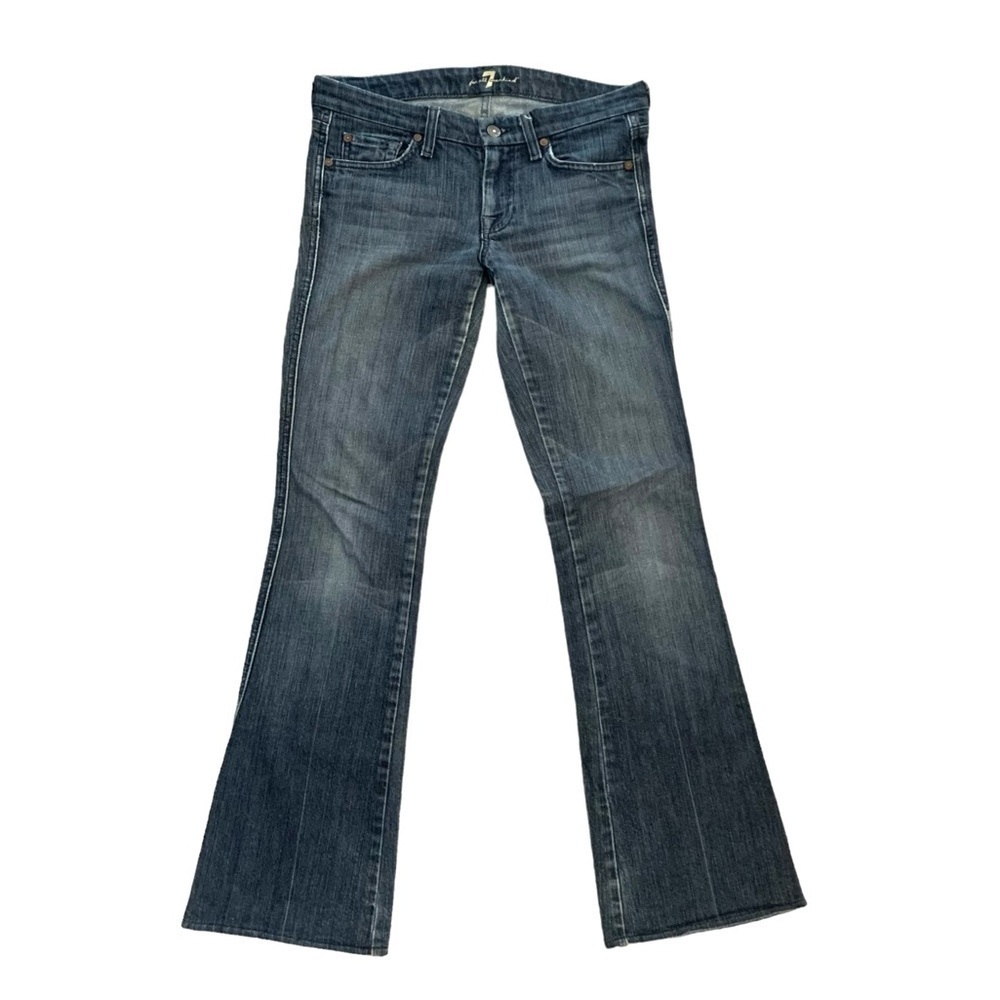 7Seven for all Mankind size 27 medium wash A Pocket boot cut flare low rise​​​